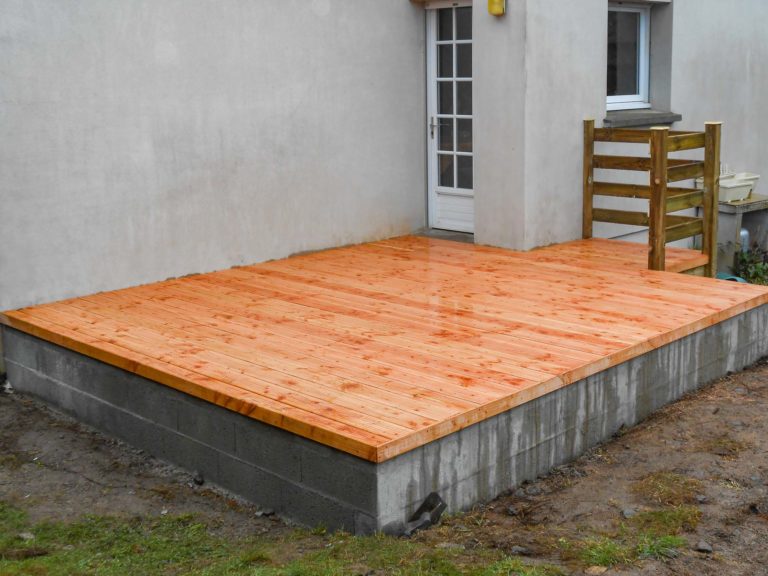 Terrasse sur mesure bois traité classe 4