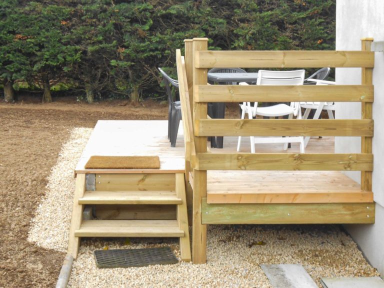 Terrasse sur mesure bois traité classe 4